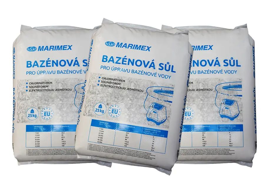 Bazénová soľ - 3 x 25 kg