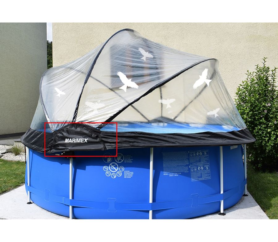 Kryt kĺbov na zastrešenie Pool House Control 3,66 m, cvoky