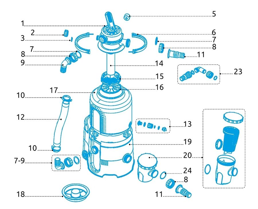 Tesnenia pre filtrácie ProStar Plus 2, 4, 6 a ProStar 2000, 4000 a 6000